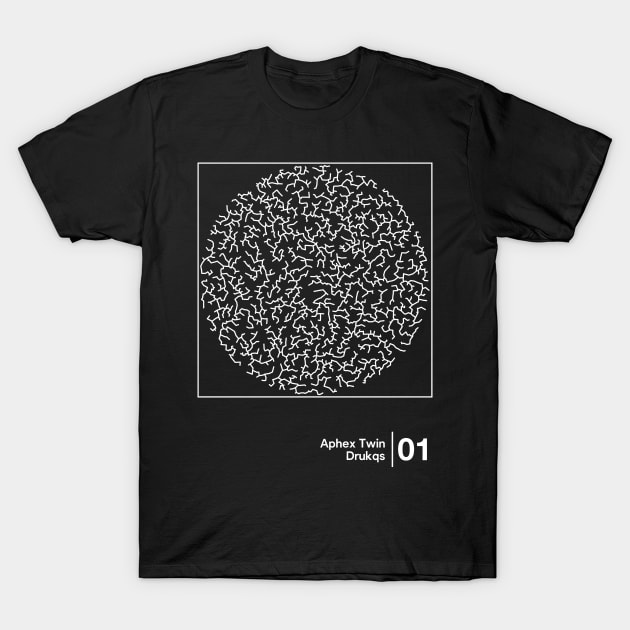 Drukqs / Minimal Style Graphic Artwork T-Shirt by saudade